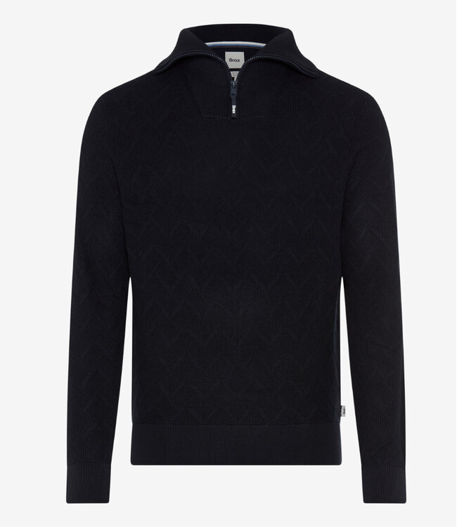 Brax Soren - Quarter Zip Sweater - Navy