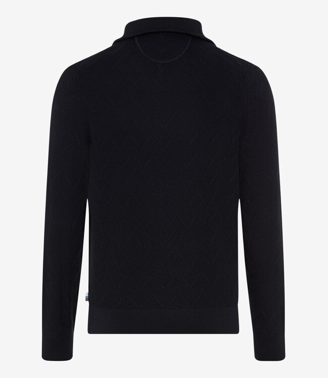 Brax Soren - Quarter Zip Sweater - Navy