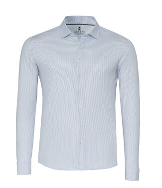 Desoto - Kent - Cotton Twill Dress Shirt - Frosted Blue