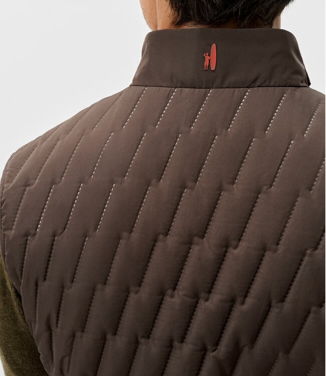 Johnnie-O Johnnie-O - Belfry Quilted Puffer Vest - Cocoa