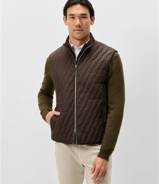 Johnnie-O Johnnie-O - Belfry Quilted Puffer Vest - Cocoa