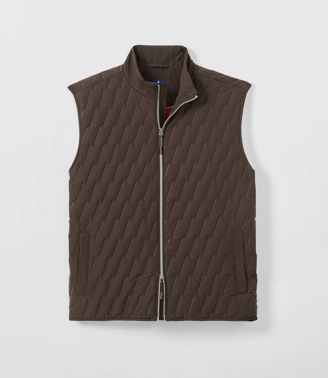 Johnnie-O Johnnie-O - Belfry Quilted Puffer Vest - Cocoa