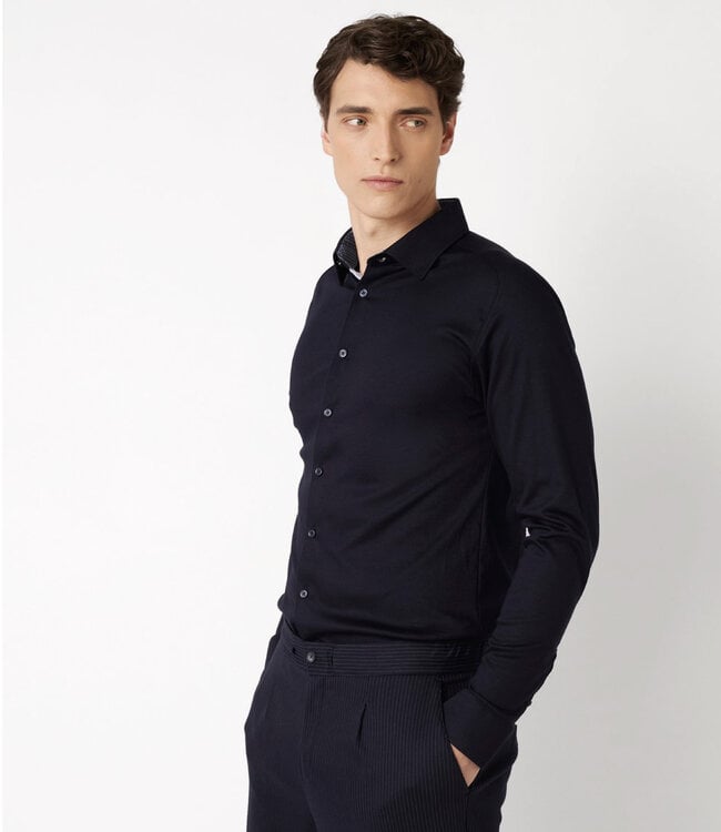 Desoto - Kent - Winter Solids Dress Shirt - Deep Navy