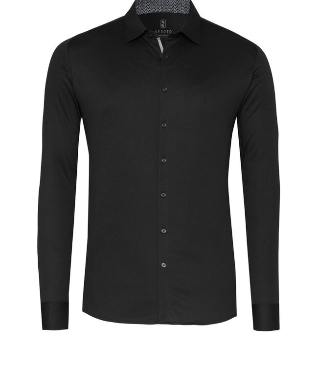 Desoto - Kent - Winter Solids Dress Shirt - Black