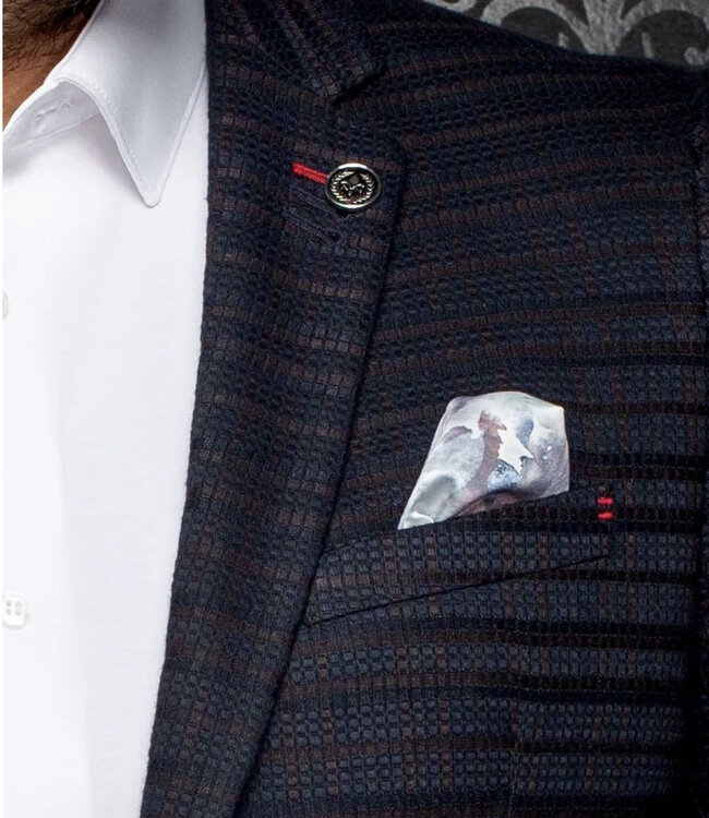 Au Noir Au Noir Elba - Sport Coat - Navy / Brown