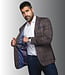 Au Noir Au Noir Brosnan Sport Coat - Windowpane - Tobacco