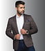 Au Noir Au Noir Brosnan Sport Coat - Windowpane - Tobacco