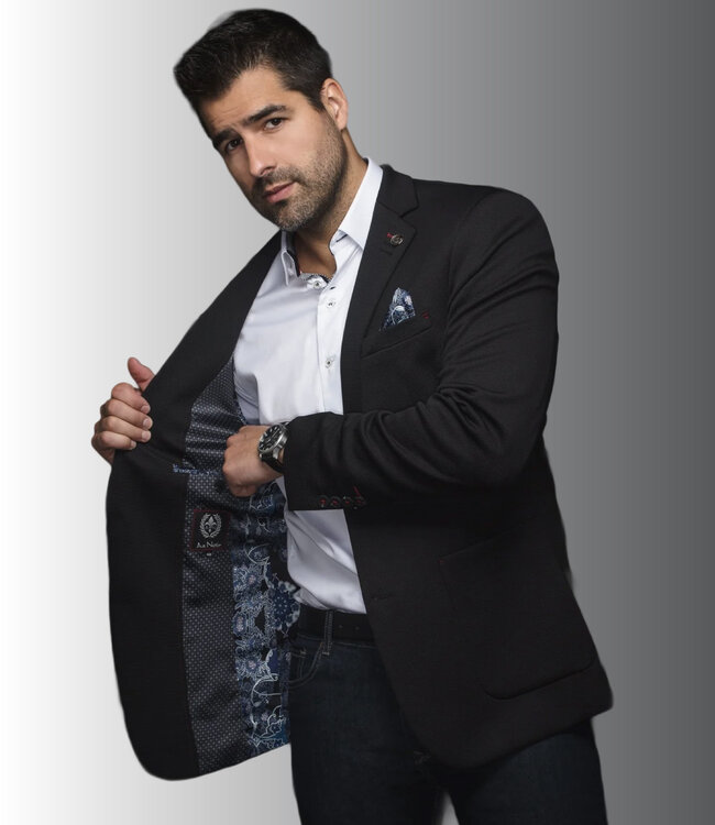 Au Noir Au Noir Delon Stretch Sport Coat - Black