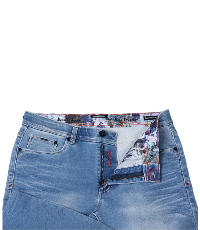 Au Noir -Johnny SKD - Luxury Ultra Stretch Jeans - Light Milano