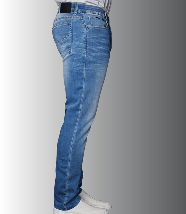 Au Noir -Johnny SKD - Luxury Ultra Stretch Jeans - Light Milano