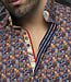 Au Noir Maddox Knit Dress Shirt - Navy/Rust