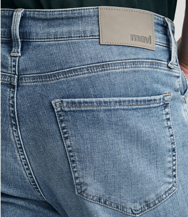 MAVI - Zach - Straight Leg Jeans - Mid Brushed Organic Vintage