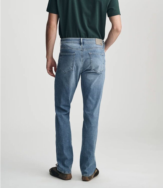 MAVI - Zach - Straight Leg Jeans - Mid Brushed Organic Vintage