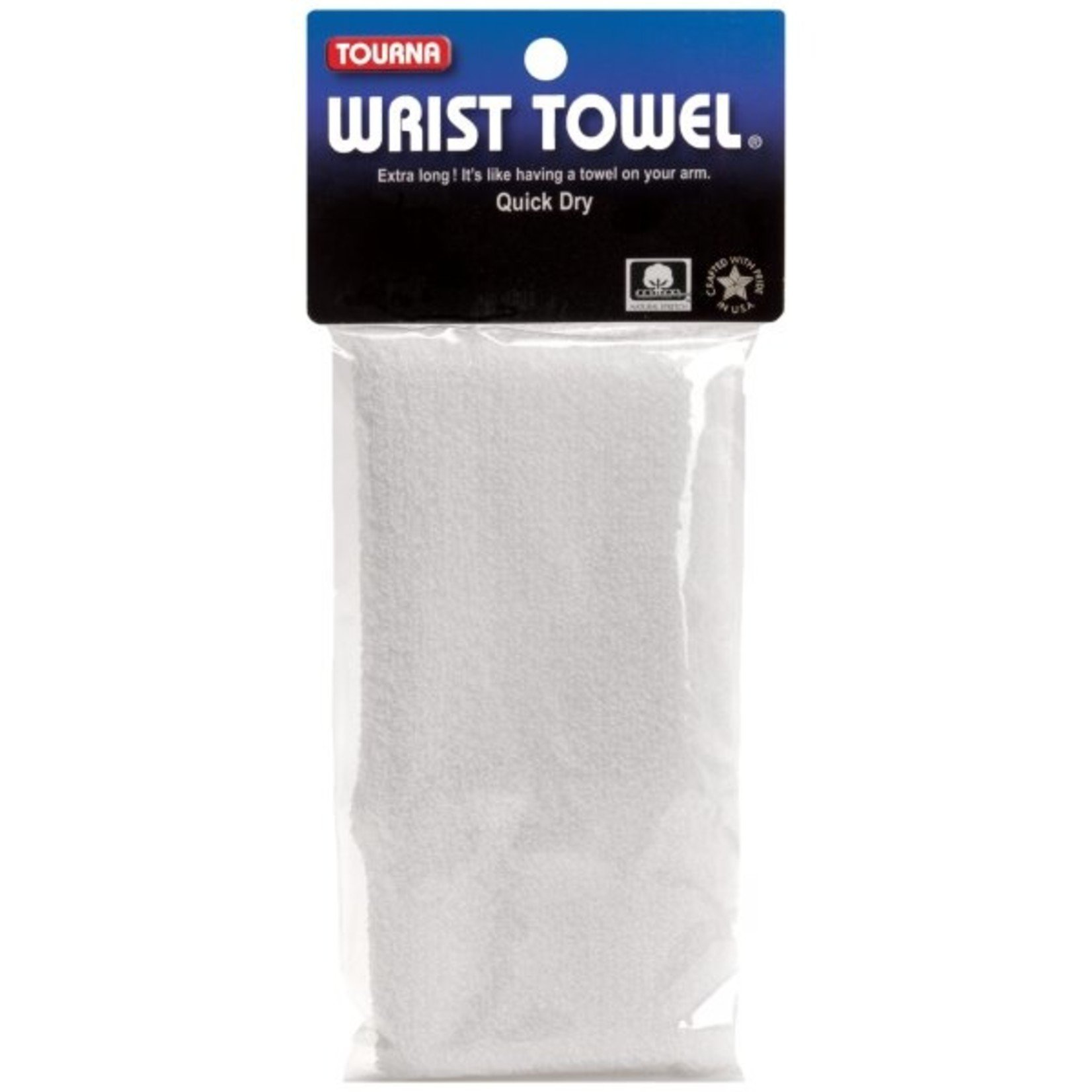 Tourna Wrist towel (6") White