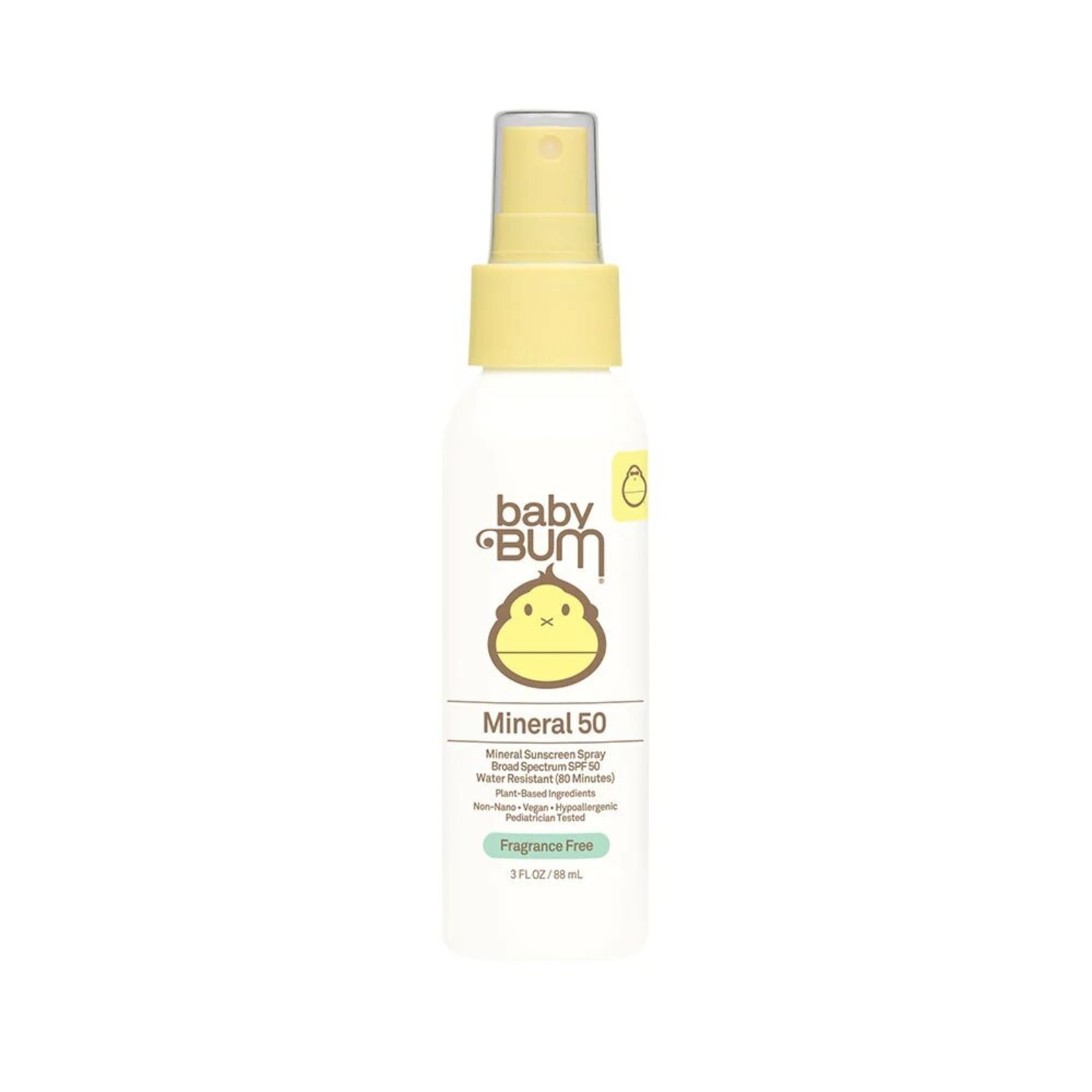 Sun Bum Baby Bum SPF 50 Mineral Sunscreen Spray - Fragrance Free 3oz