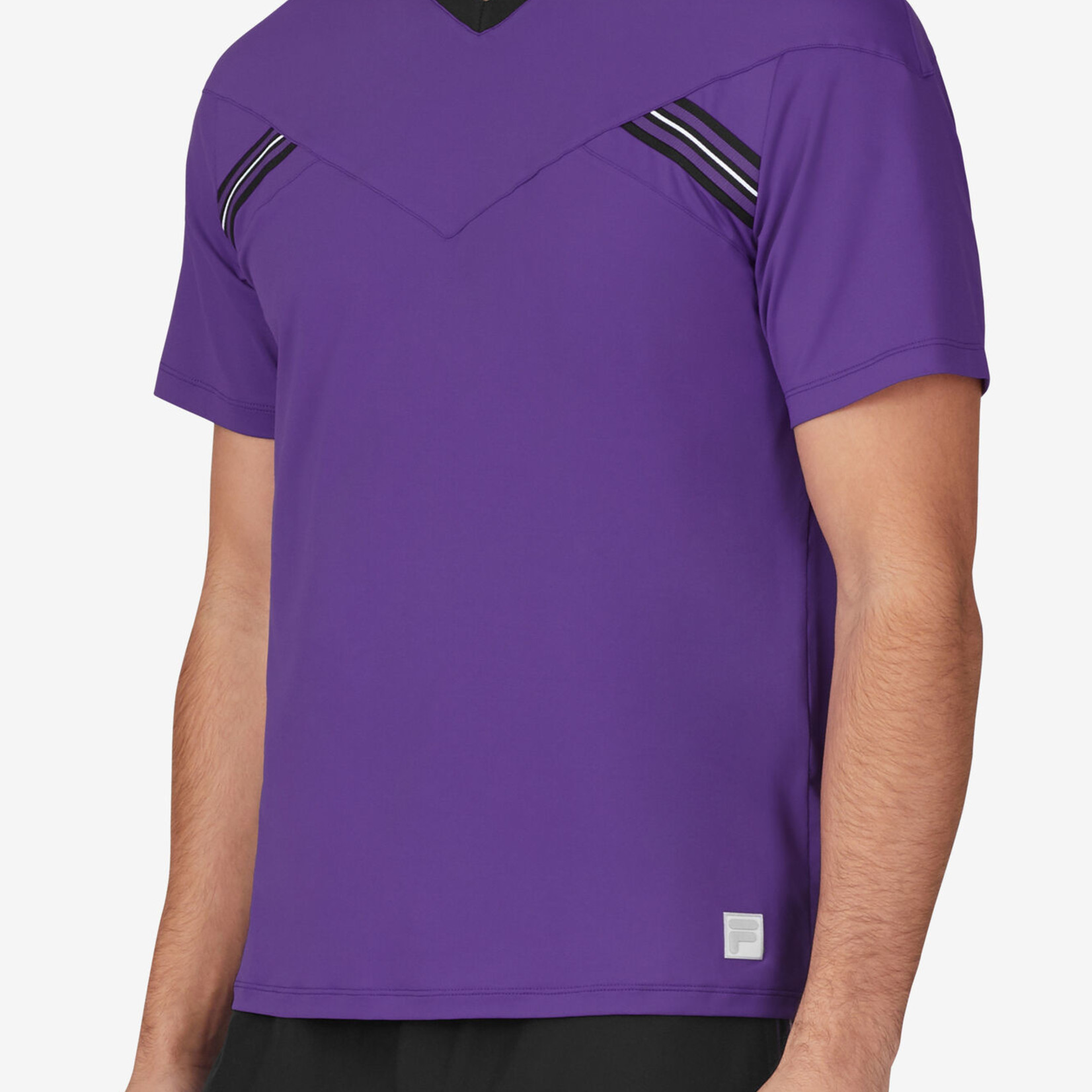 Fila Men's Backspin Short Sleeve V-neck Royal