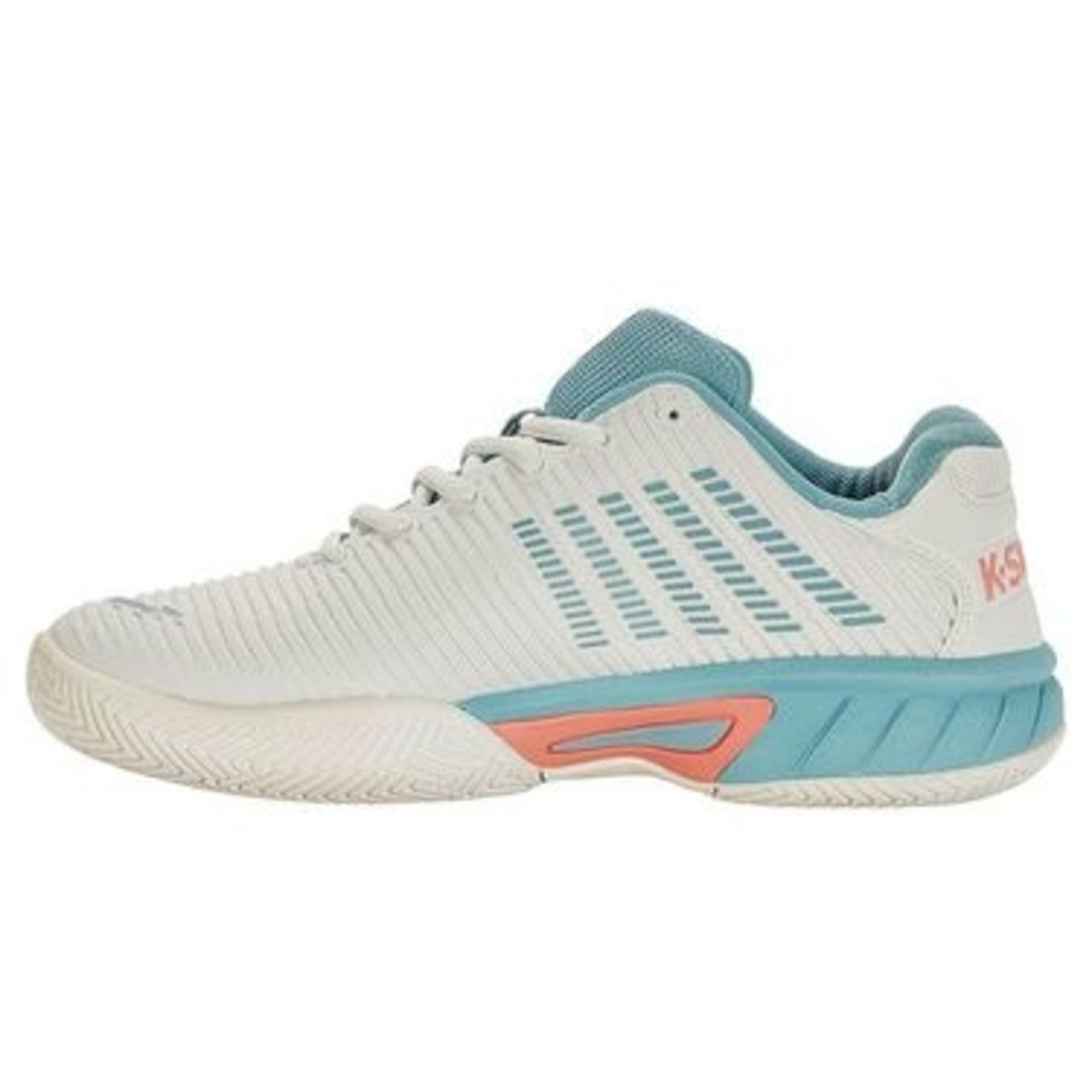 K-Swiss Junior Hypercourt Express 2 white/nile blue/desert flower