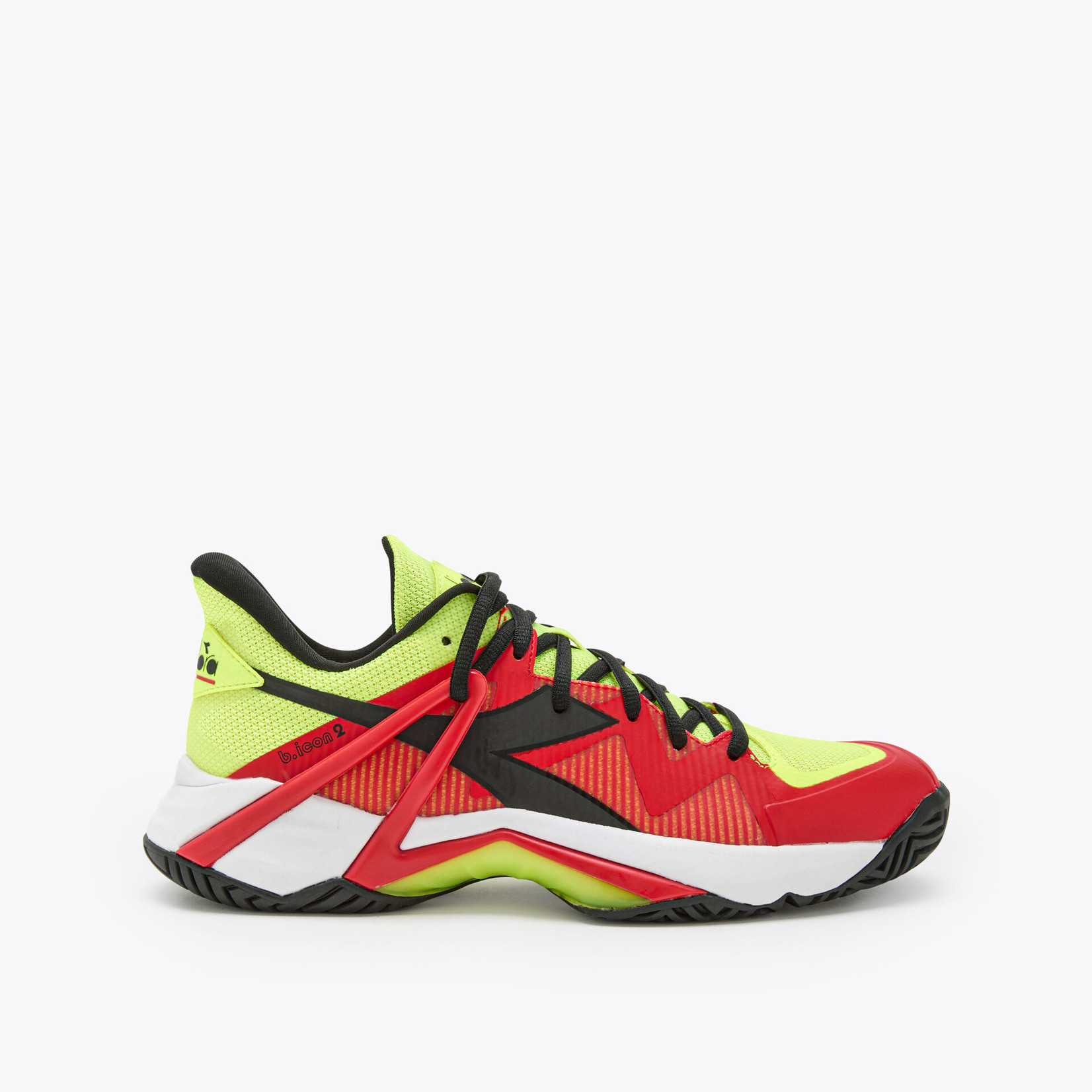 Diadora Men's B.Icon 2 AG Yellow Fluo/BLK/Fiery