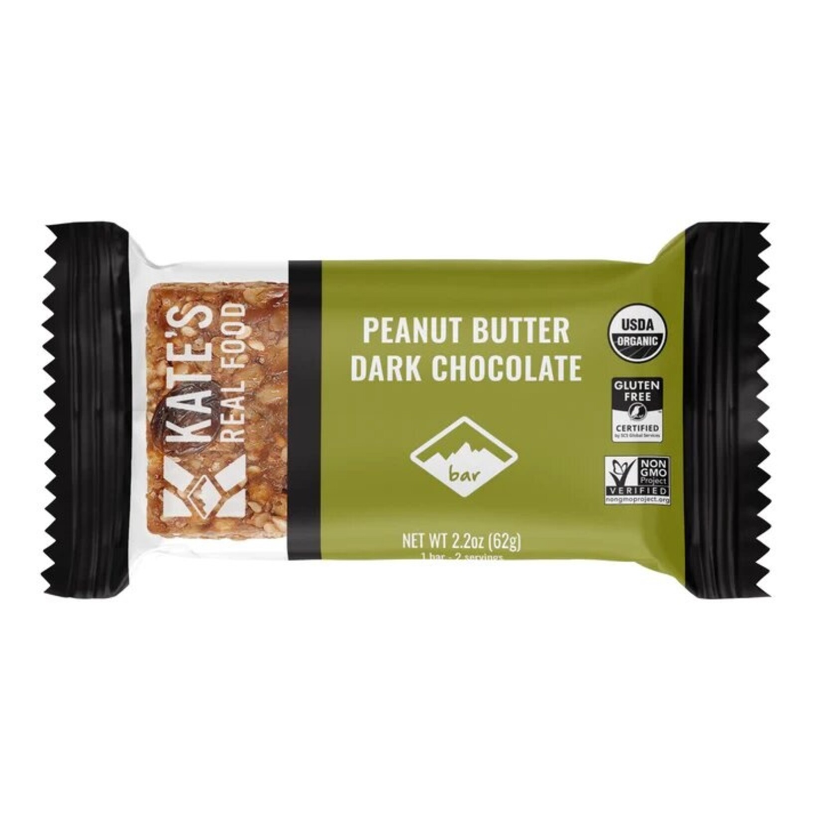 Kate's Real Food Kate's Peanut Butter Dark Chocolate Bar