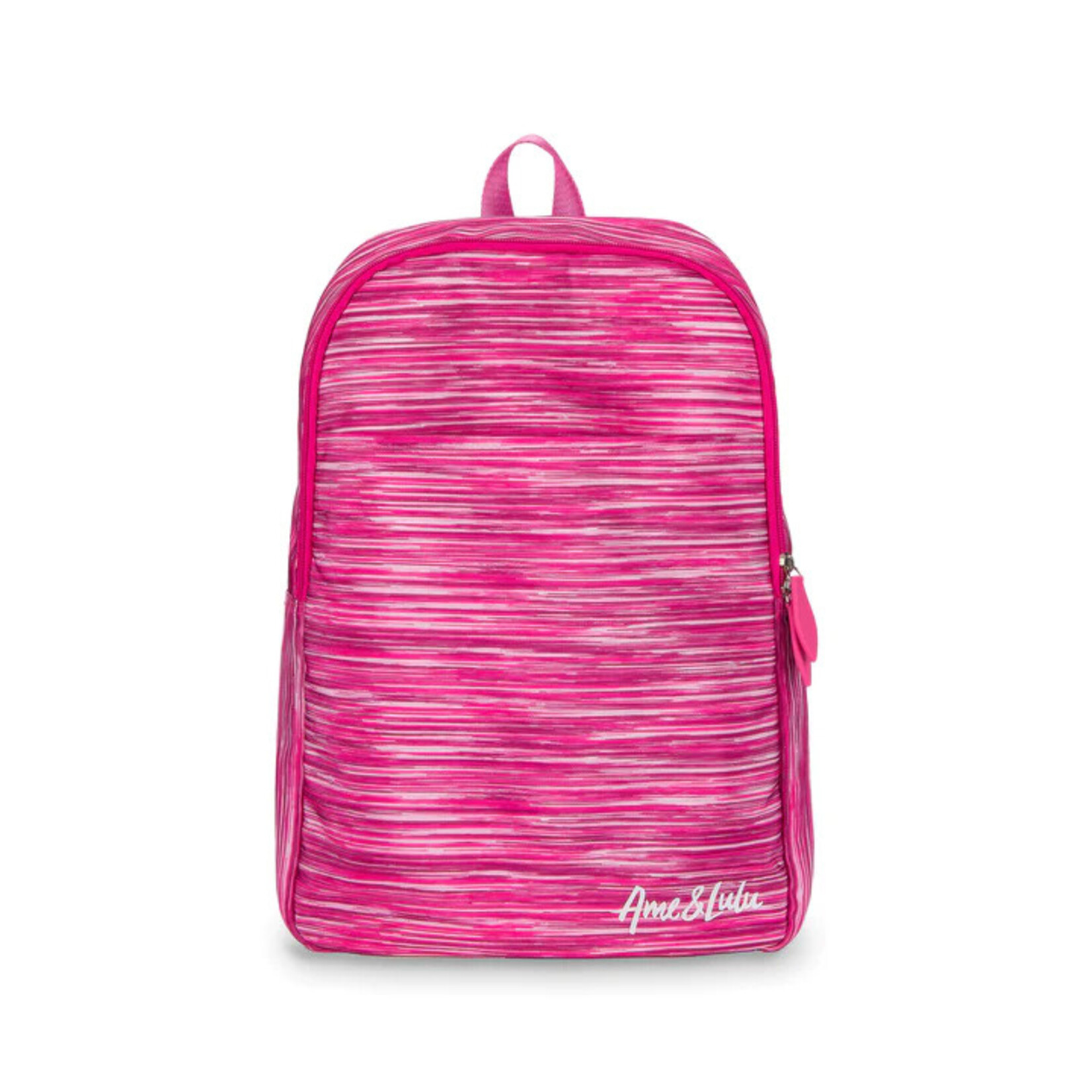 Ame & Lulu Pink Grunge Drop Shot Pickleball Backpack