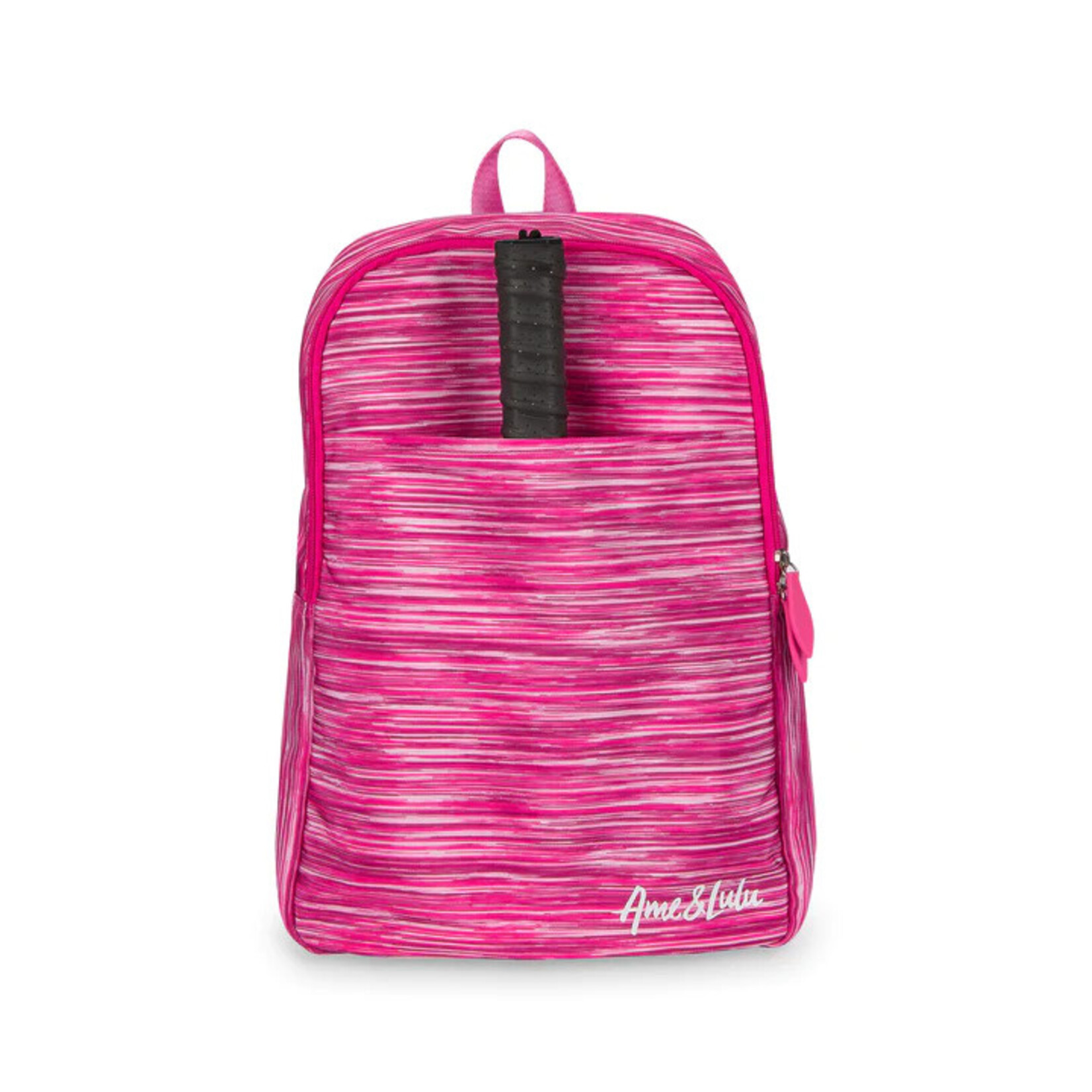 Ame & Lulu Pink Grunge Drop Shot Pickleball Backpack