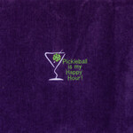 40 Love Courture Towel - Pickleball Is My Happy Hour (Purple)