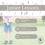 2026 Lessons FUNDAMENTALS - July, Tuesday's PM, 7/7-7/28, 5:15PM-6:15PM