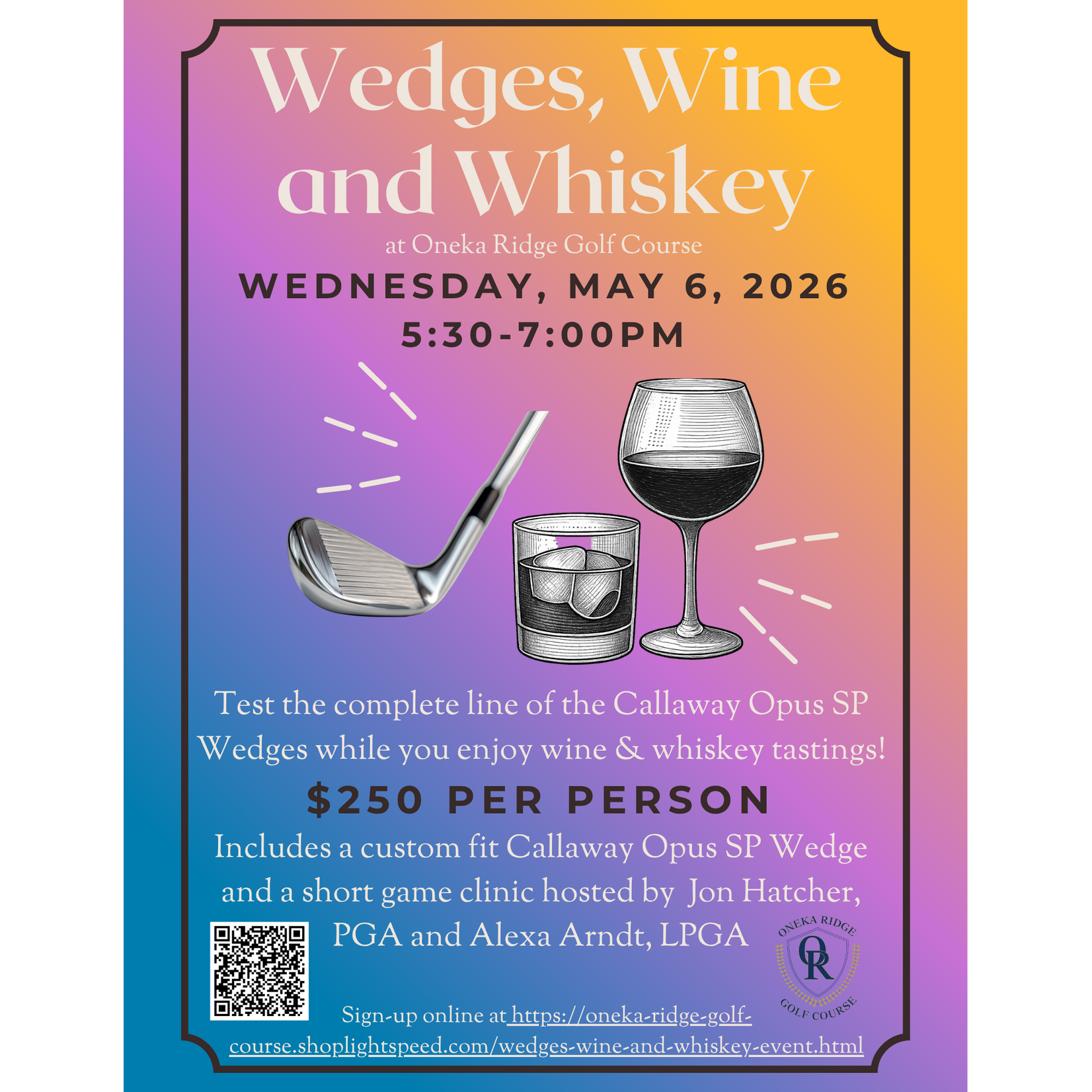 Wedges, Wine and Whiskey Event