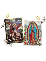 GUADALUPE/MICHAEL 2-SIDED ROSARY POUCH