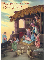 85582 JOYOUS CHRISTMAS PRIEST CARD