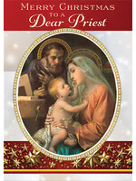 85585 CHRISTMAS DEAR PRIEST CARD