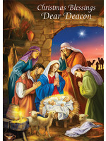 85589 CHRISTMAS BLESSING DEACON CARD