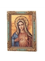 IMMACULATE HEART ICON PLAQUE - 7.25"H