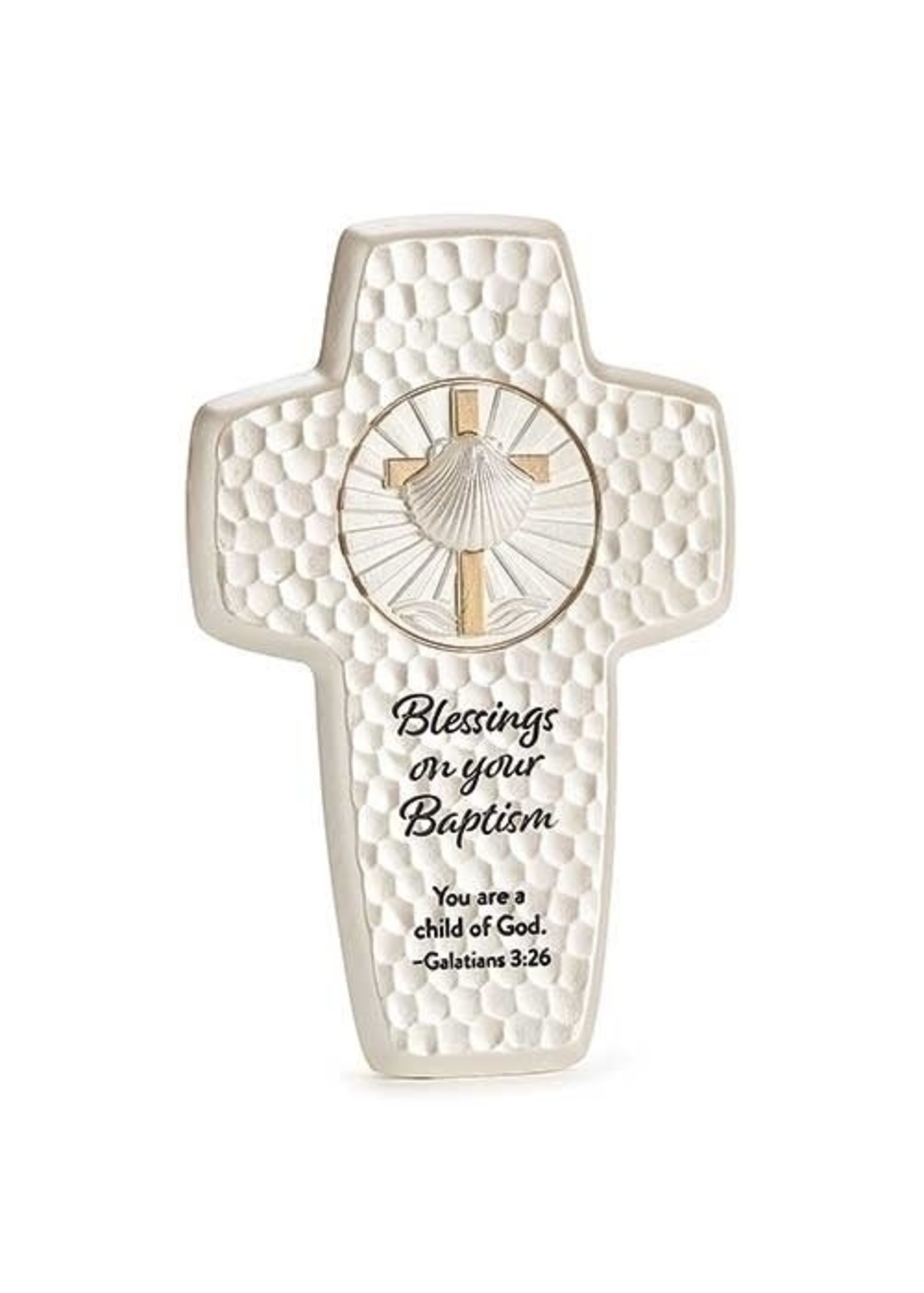 BAPTISM WALL CROSS 7.25" San Pedro Spiritual Development Center