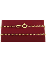 .925 STERLING SILVER GOLD PLATED CHAIN 20"