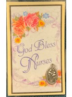 GOD BLESS NURSES MEDAL W/ PRAYER CARD