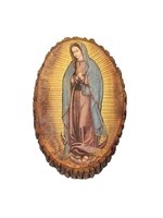OUR LADY OF GUADALUPE WOOD PLAQUE 12.25"
