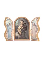 ANTHONY STANDING NEUTRAL WOOD TRIPTYCH