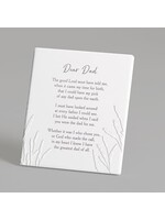 DAD WALL PLAQUE EASEL - BACK POEM RON TRANMER