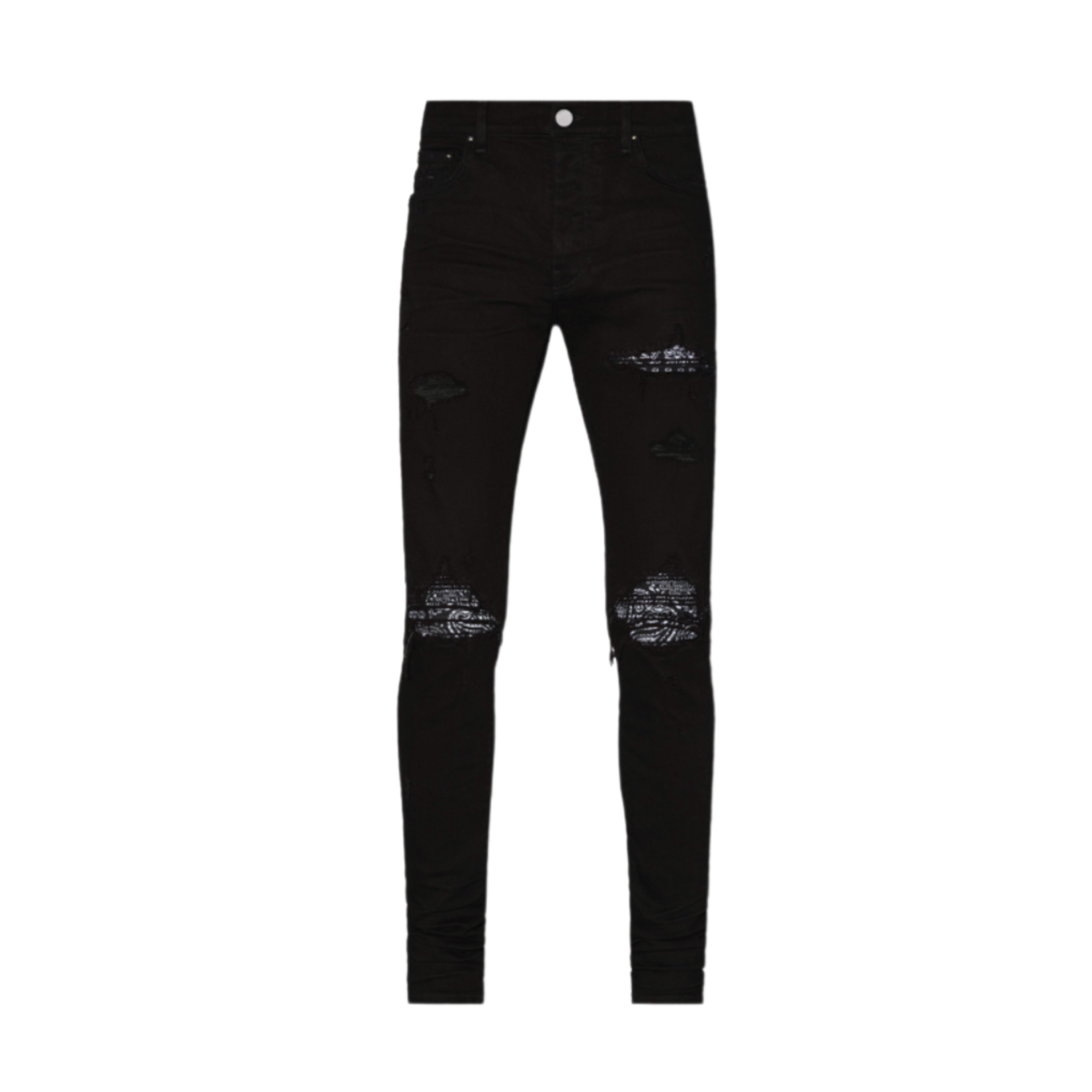 Amiri MX1 Black Bandana Jeans - Black - AVA GALERIE