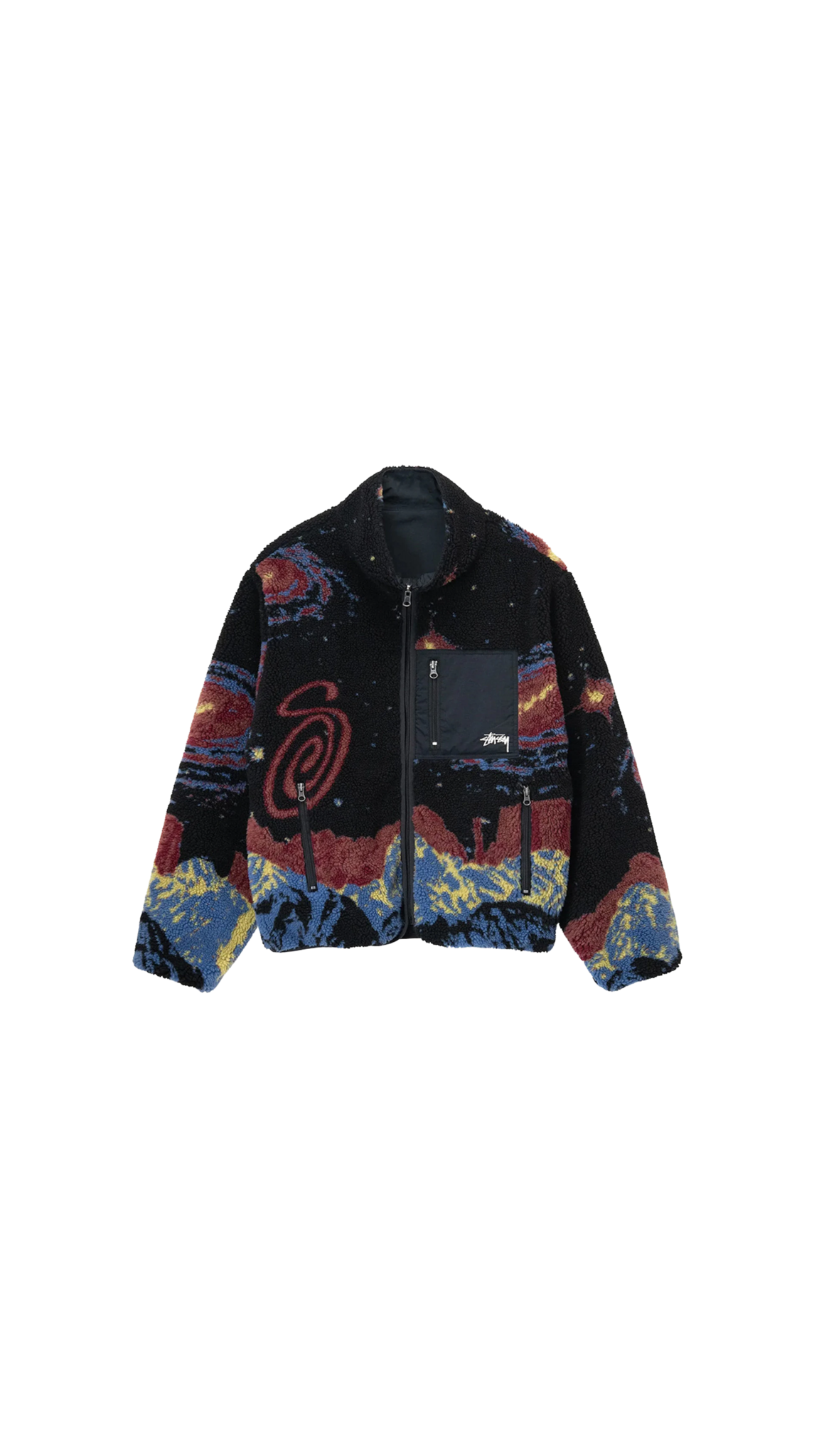 Stussy Cosmos Reversible Jacket - Black/Multi