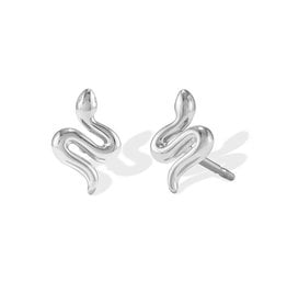 Boma Sterling Silver Snake Stud Earrings