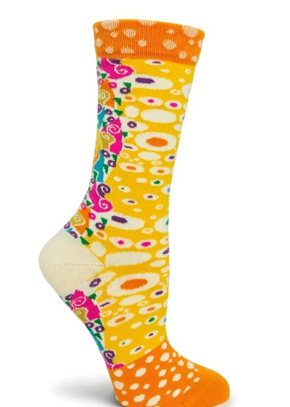 Ozone Foliate Yellow Socks