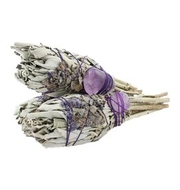 Designs By Deekay Sage Torch Smudge Sticks with Lavender and Amethyst