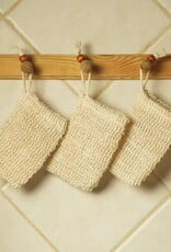 Bamboo Switch Set of 3 Sisal Soap Saver Bag