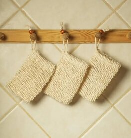 Bamboo Switch Set of 3 Sisal Soap Saver Bag