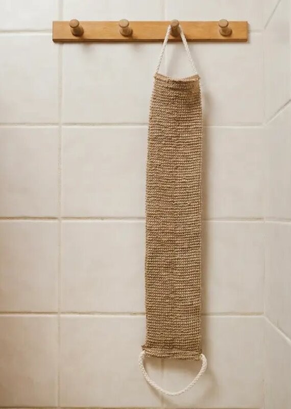 Bamboo Switch Sisal Linen Back Exfoliating Strap