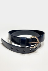 Medike Landes Round Buckle Leather Belt