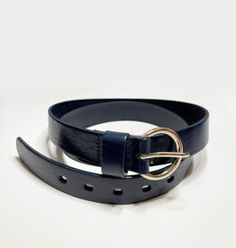 Medike Landes Round Buckle Leather Belt