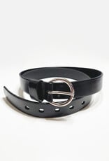 Medike Landes Round Buckle Leather Belt